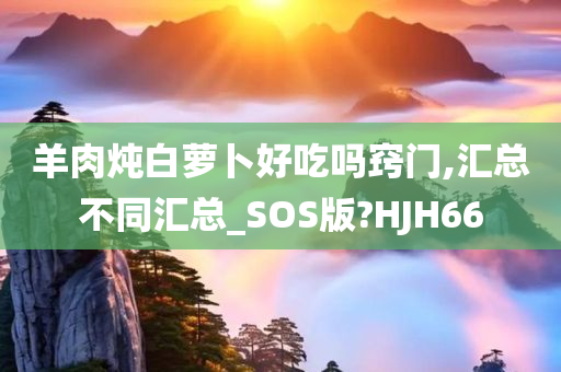 羊肉炖白萝卜好吃吗窍门,汇总不同汇总_SOS版?HJH66