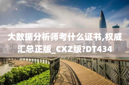 大数据分析师考什么证书,权威汇总正版_CXZ版?DT434