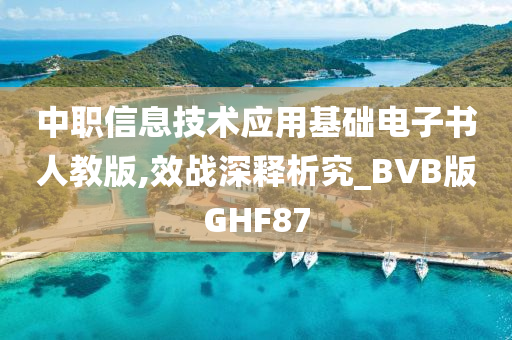 中职信息技术应用基础电子书人教版,效战深释析究_BVB版GHF87