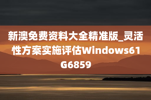 新澳免费资料大全精准版_灵活性方案实施评估Windows61G6859