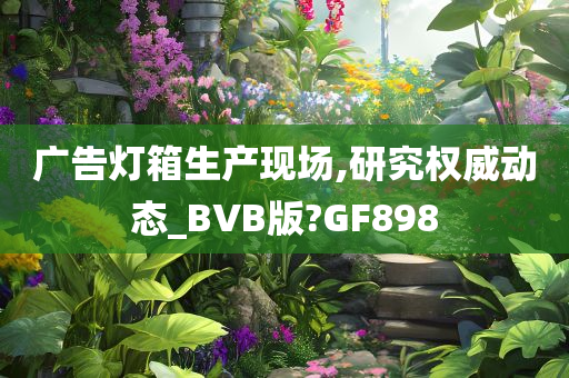 广告灯箱生产现场,研究权威动态_BVB版?GF898