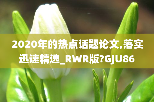 2020年的热点话题论文,落实迅速精选_RWR版?GJU86