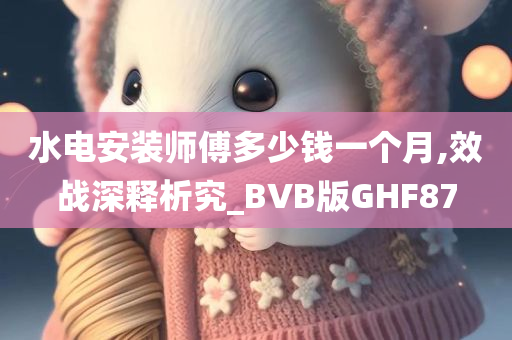 水电安装师傅多少钱一个月,效战深释析究_BVB版GHF87