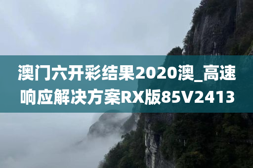 澳门六开彩结果2020澳_高速响应解决方案RX版85V2413