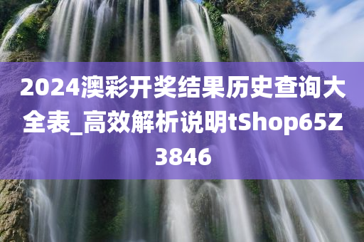 2024澳彩开奖结果历史查询大全表_高效解析说明tShop65Z3846