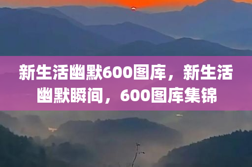 新生活幽默600图库，新生活幽默瞬间，600图库集锦