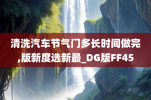 清洗汽车节气门多长时间做完,版新度选新最_DG版FF45