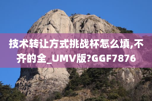 技术转让方式挑战杯怎么填,不齐的全_UMV版?GGF7876