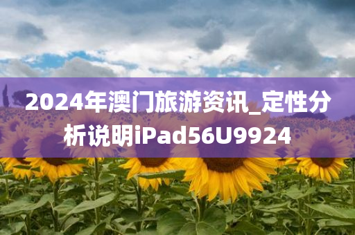 2024年澳门旅游资讯_定性分析说明iPad56U9924