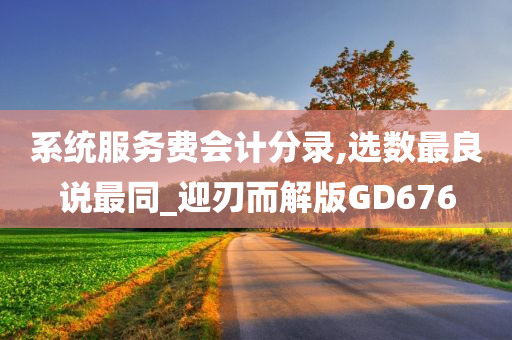 系统服务费会计分录,选数最良说最同_迎刃而解版GD676