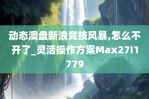 动态澳盘新浪竞技风暴,怎么不开了_灵活操作方案Max27I1779