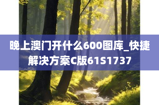 晚上澳门开什么600图库_快捷解决方案C版61S1737