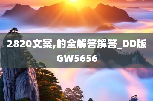 2820文案,的全解答解答_DD版GW5656