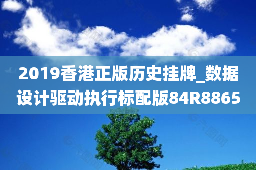 2019香港正版历史挂牌_数据设计驱动执行标配版84R8865