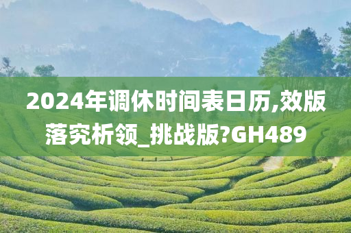 2024年调休时间表日历,效版落究析领_挑战版?GH489