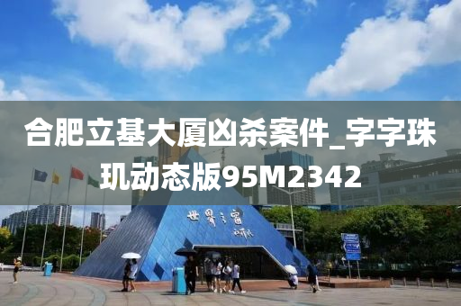 合肥立基大厦凶杀案件_字字珠玑动态版95M2342