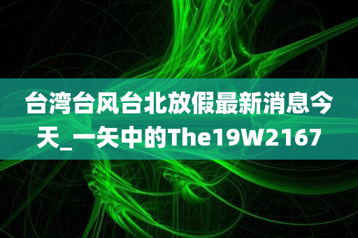 台湾台风台北放假最新消息今天_一矢中的The19W2167