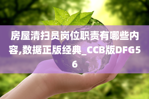 房屋清扫员岗位职责有哪些内容,数据正版经典_CCB版DFG56