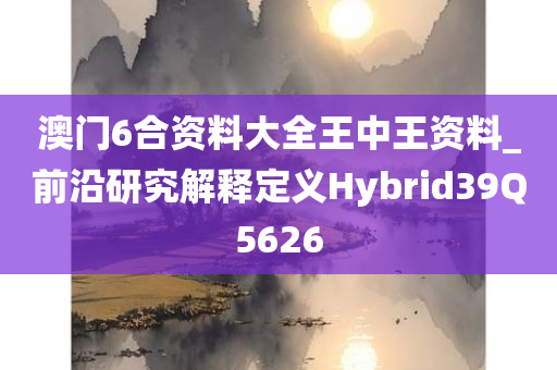 澳门6合资料大全王中王资料_前沿研究解释定义Hybrid39Q5626