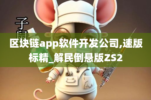 区块链app软件开发公司,速版标精_解民倒悬版ZS2