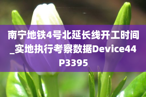 南宁地铁4号北延长线开工时间_实地执行考察数据Device44P3395