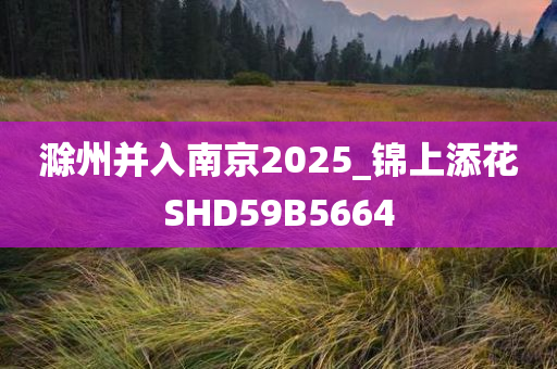 滁州并入南京2025_锦上添花SHD59B5664