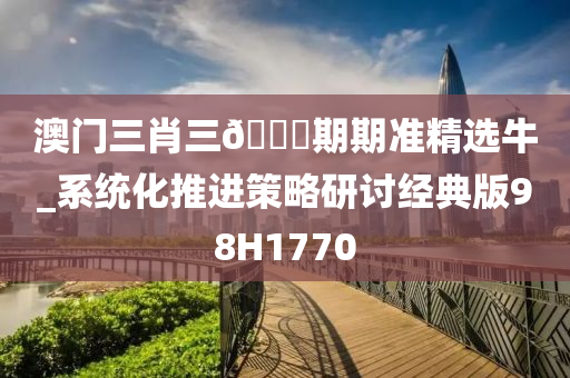 澳门三肖三??期期准精选牛_系统化推进策略研讨经典版98H1770