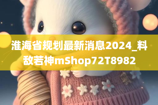 淮海省规划最新消息2024_料敌若神mShop72T8982