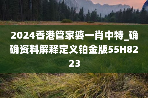 2024香港管家婆一肖中特_确确资料解释定义铂金版55H8223