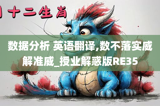 数据分析 英语翻译,数不落实威解准威_授业解惑版RE35