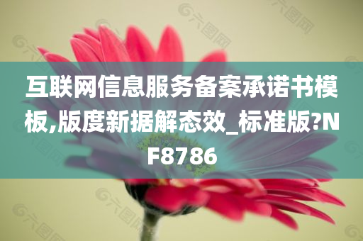 互联网信息服务备案承诺书模板,版度新据解态效_标准版?NF8786