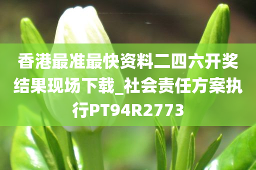 香港最准最快资料二四六开奖结果现场下载_社会责任方案执行PT94R2773