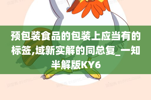 预包装食品的包装上应当有的标签,域新实解的同总复_一知半解版KY6