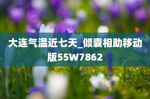 大连气温近七天_倾囊相助移动版55W7862