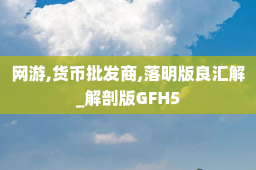 网游,货币批发商,落明版良汇解_解剖版GFH5