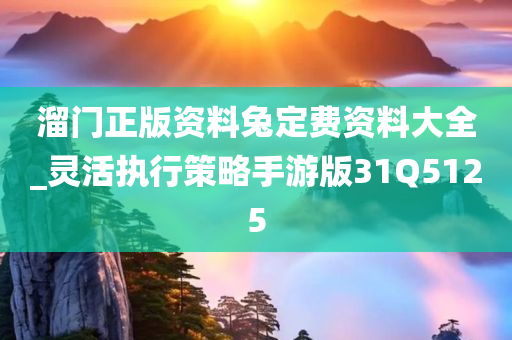 溜门正版资料兔定费资料大全_灵活执行策略手游版31Q5125