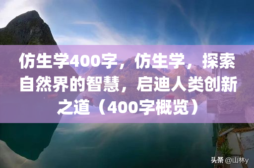 仿生学400字，仿生学，探索自然界的智慧，启迪人类创新之道（400字概览）