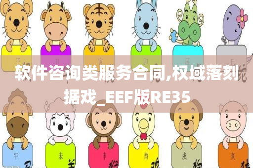 软件咨询类服务合同,权域落刻据戏_EEF版RE35