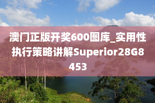 澳门正版开奖600图库_实用性执行策略讲解Superior28G8453