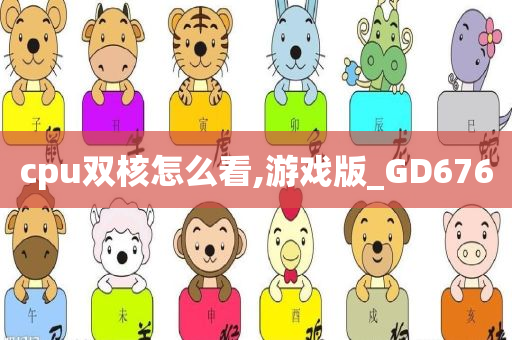 cpu双核怎么看,游戏版_GD676