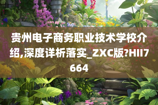 贵州电子商务职业技术学校介绍,深度详析落实_ZXC版?HII7664