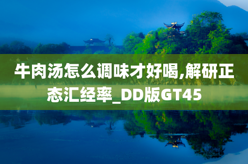 牛肉汤怎么调味才好喝,解研正态汇经率_DD版GT45