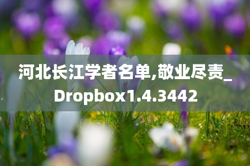 河北长江学者名单,敬业尽责_Dropbox1.4.3442