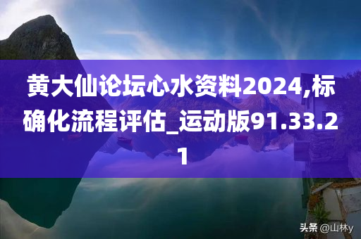 黄大仙论坛心水资料2024,标确化流程评估_运动版91.33.21