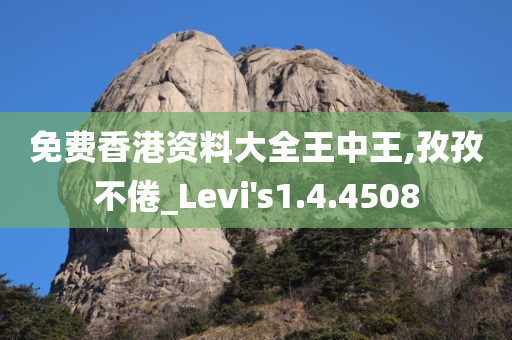 免费香港资料大全王中王,孜孜不倦_Levi's1.4.4508