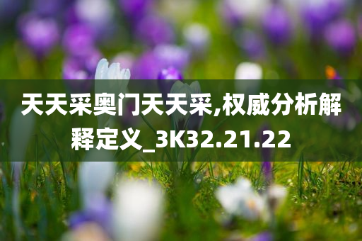 天天采奥门天天采,权威分析解释定义_3K32.21.22