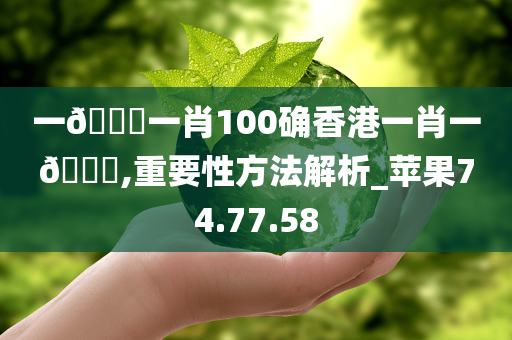 一??一肖100确香港一肖一??,重要性方法解析_苹果74.77.58