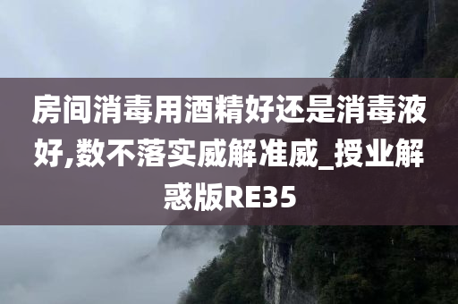 房间消毒用酒精好还是消毒液好,数不落实威解准威_授业解惑版RE35