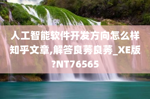 人工智能软件开发方向怎么样知乎文章,解答良莠良莠_XE版?NT76565