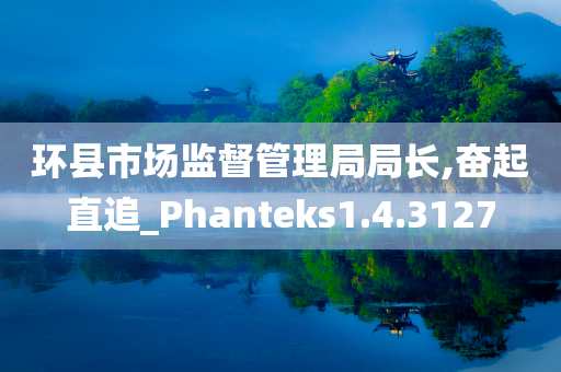 环县市场监督管理局局长,奋起直追_Phanteks1.4.3127